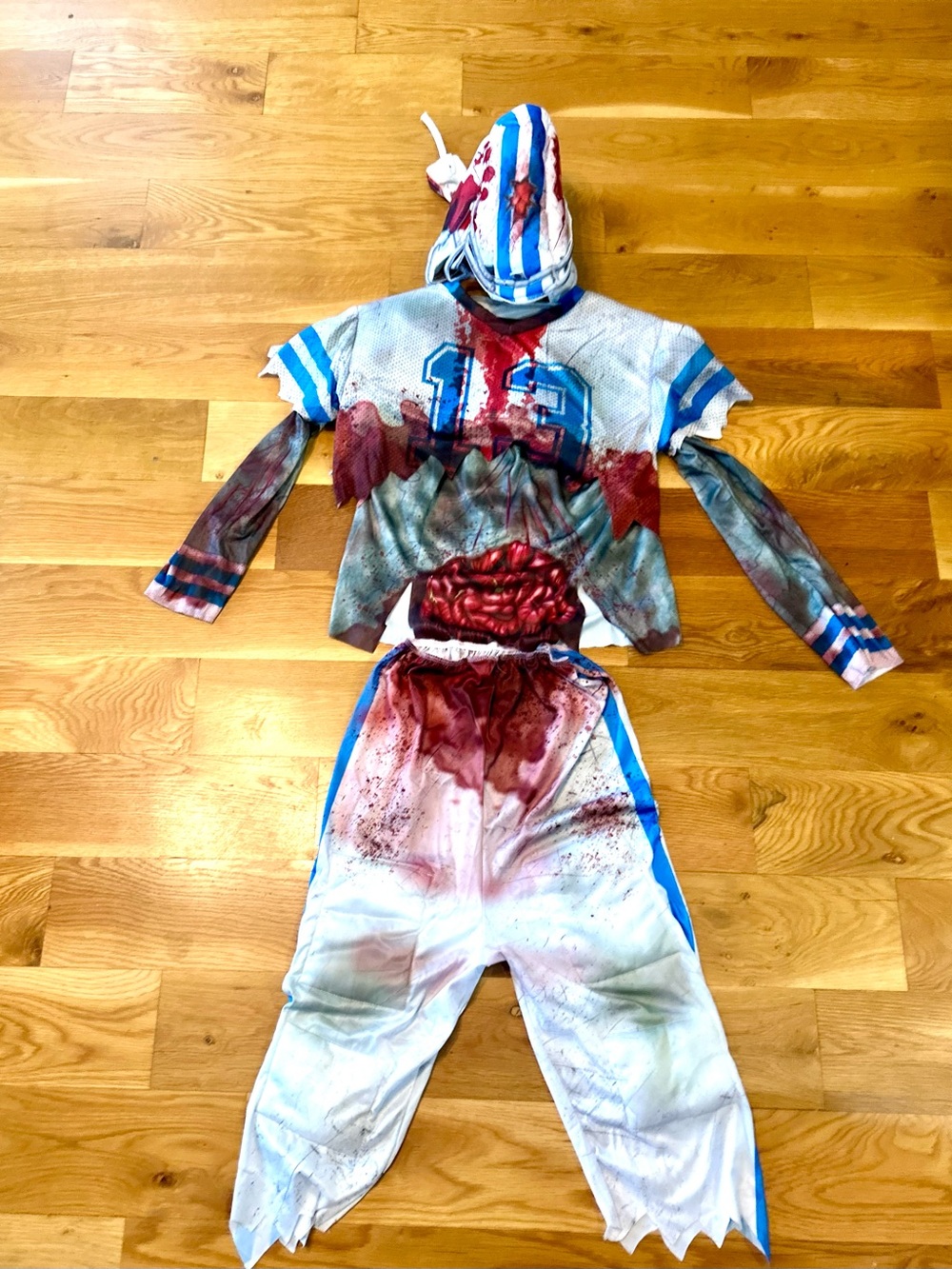 Rubies Zombie #13 Football Player Halloween 4pcs Costume youth 14/16